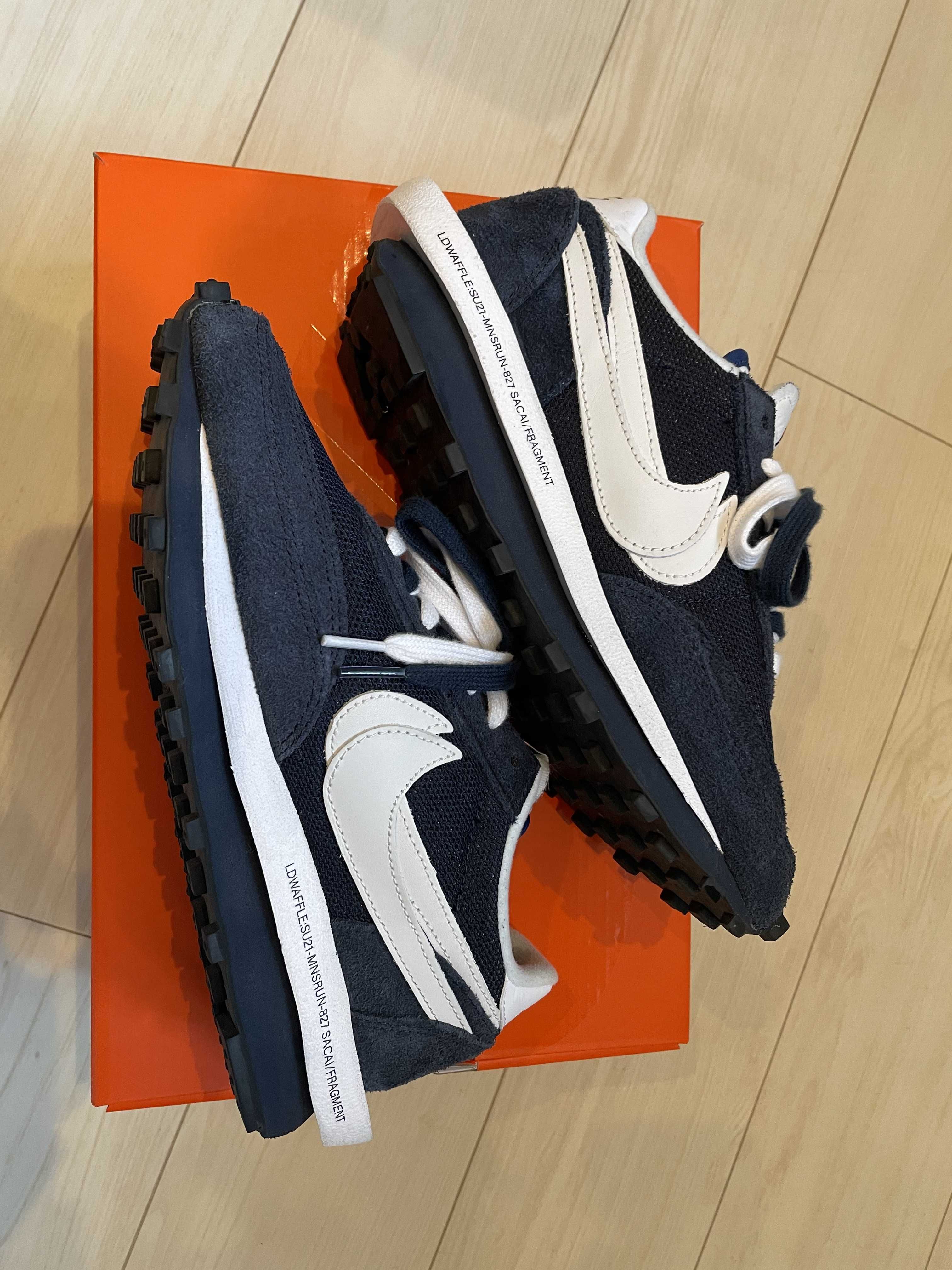 Fragment × sacai × Nike LD Waffle "Blackended Blue"