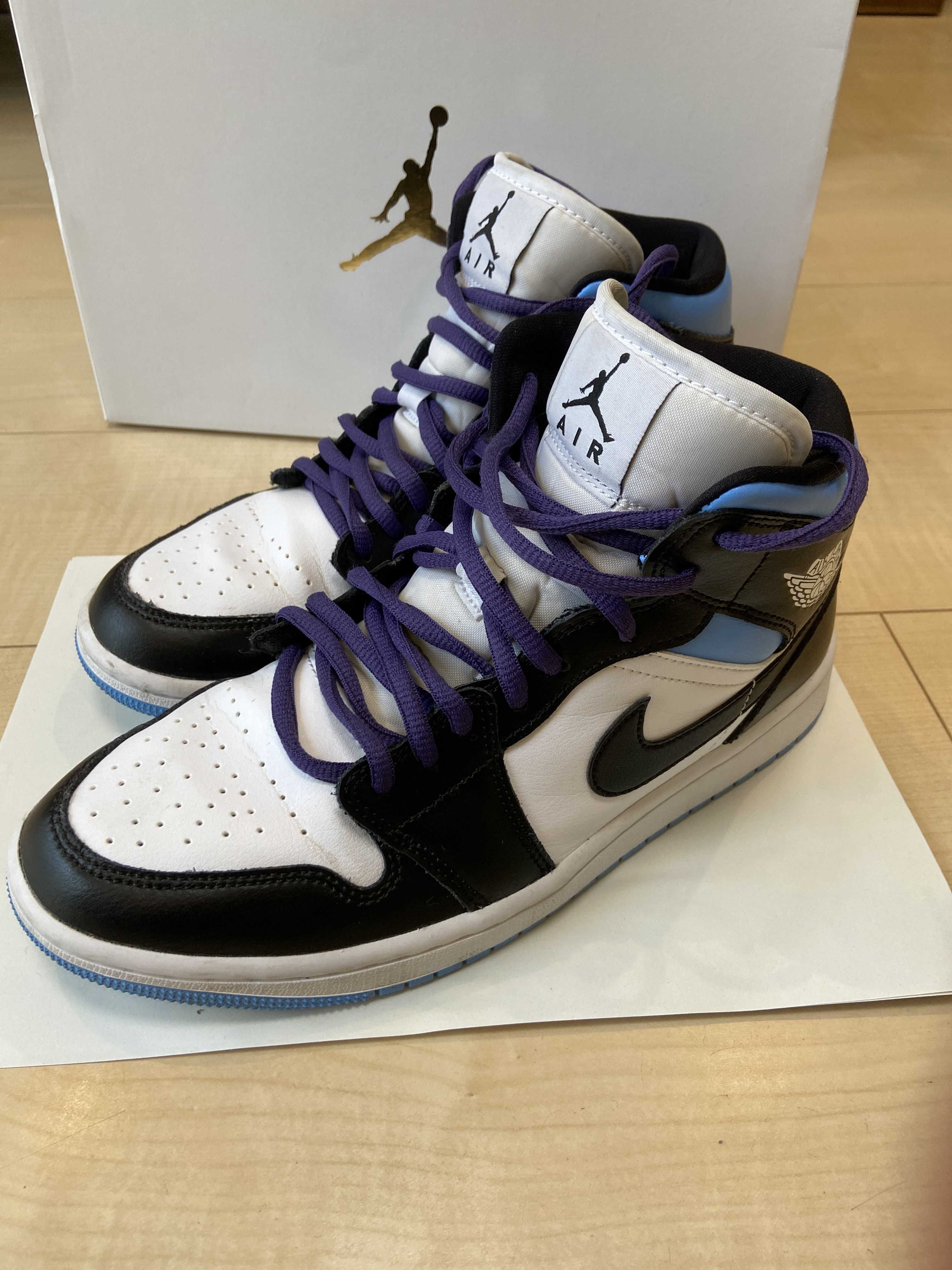 Nike Women's Air Jordan 1 Mid "Black/University Blue"