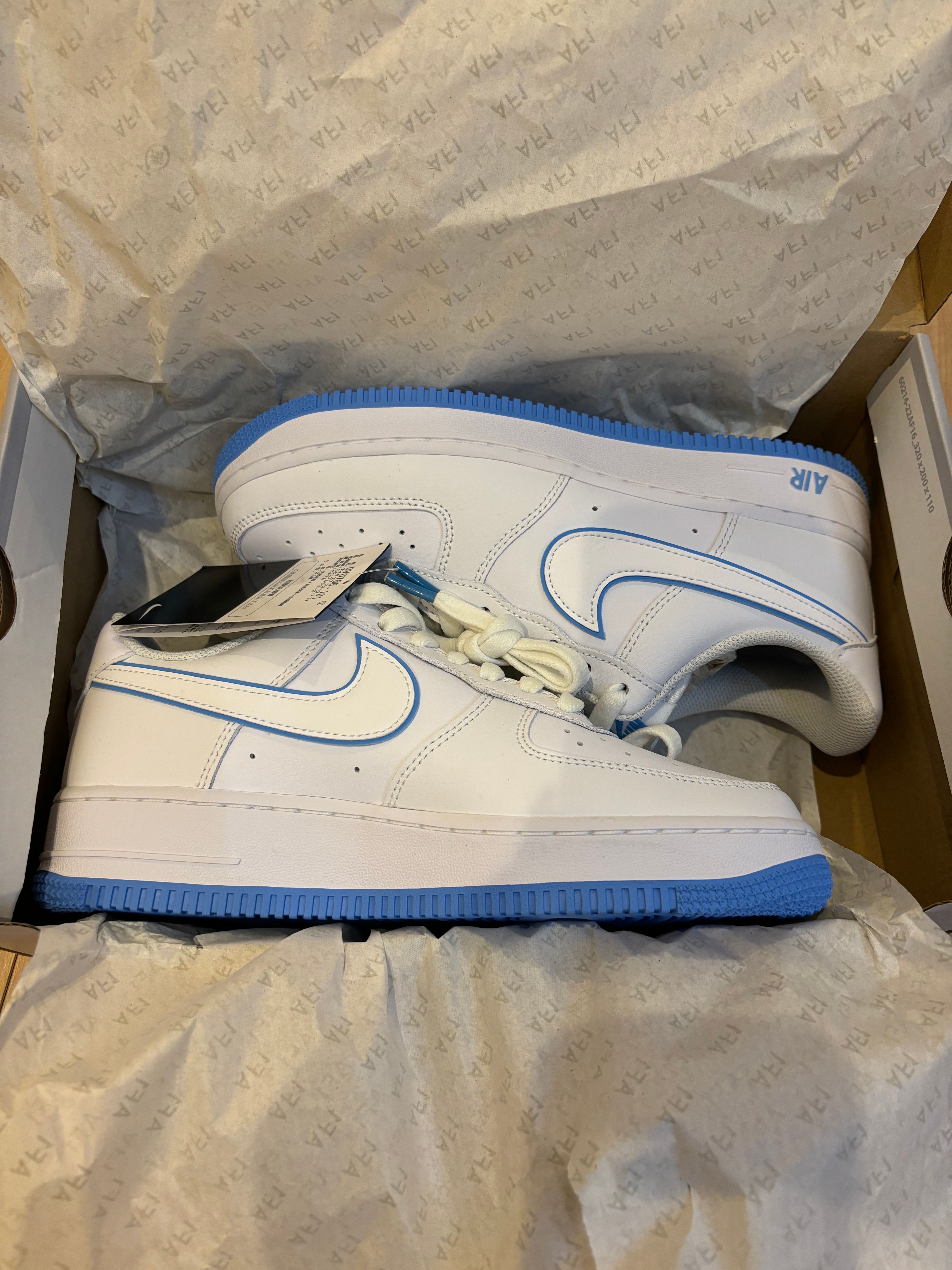 Nike Air Force 1 Low "White and University Blue"
