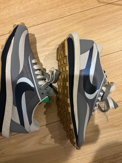 CLOT × Sacai × Nike LD Waffle "Grey Obsidian/Cool Grey"