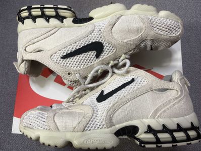 Stussy × Nike Air Zoom Spiridon CG 2 "Fossil/Black"