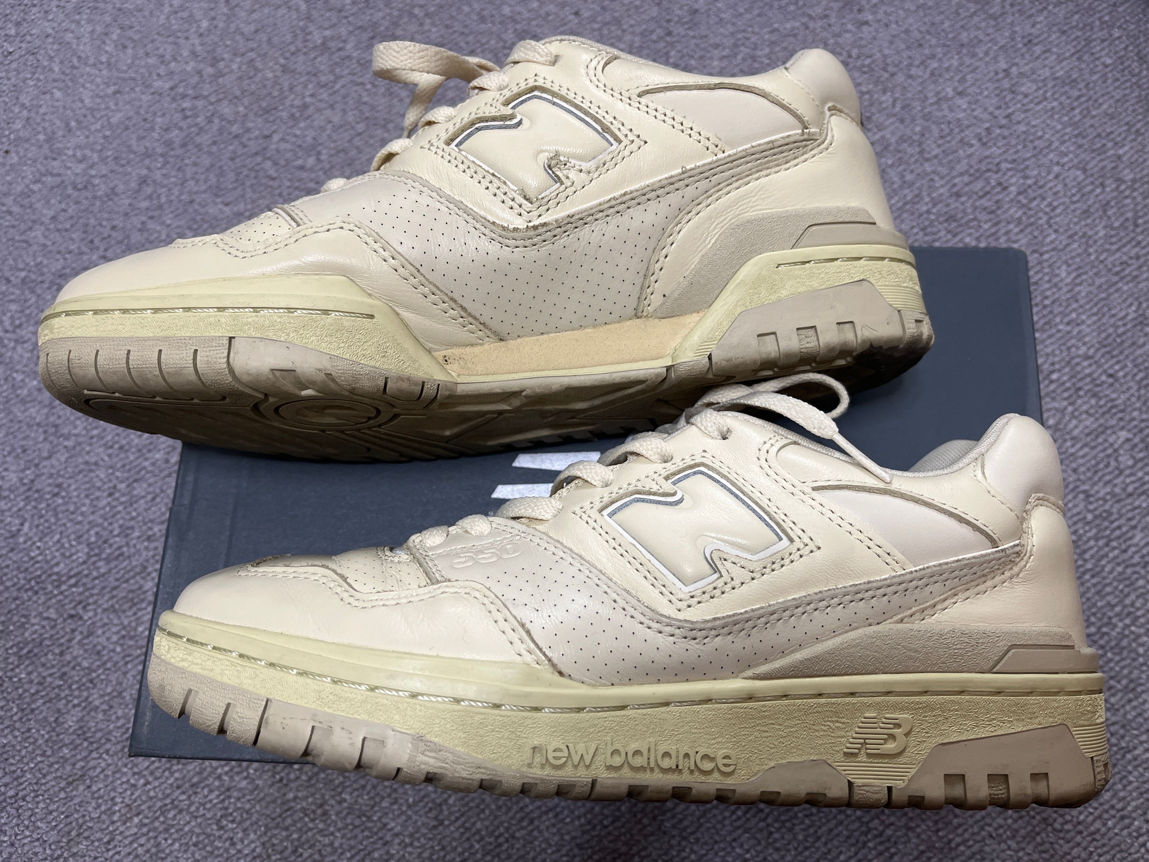 AURALEE × New Balance 550 "Pistachio/Ecru"