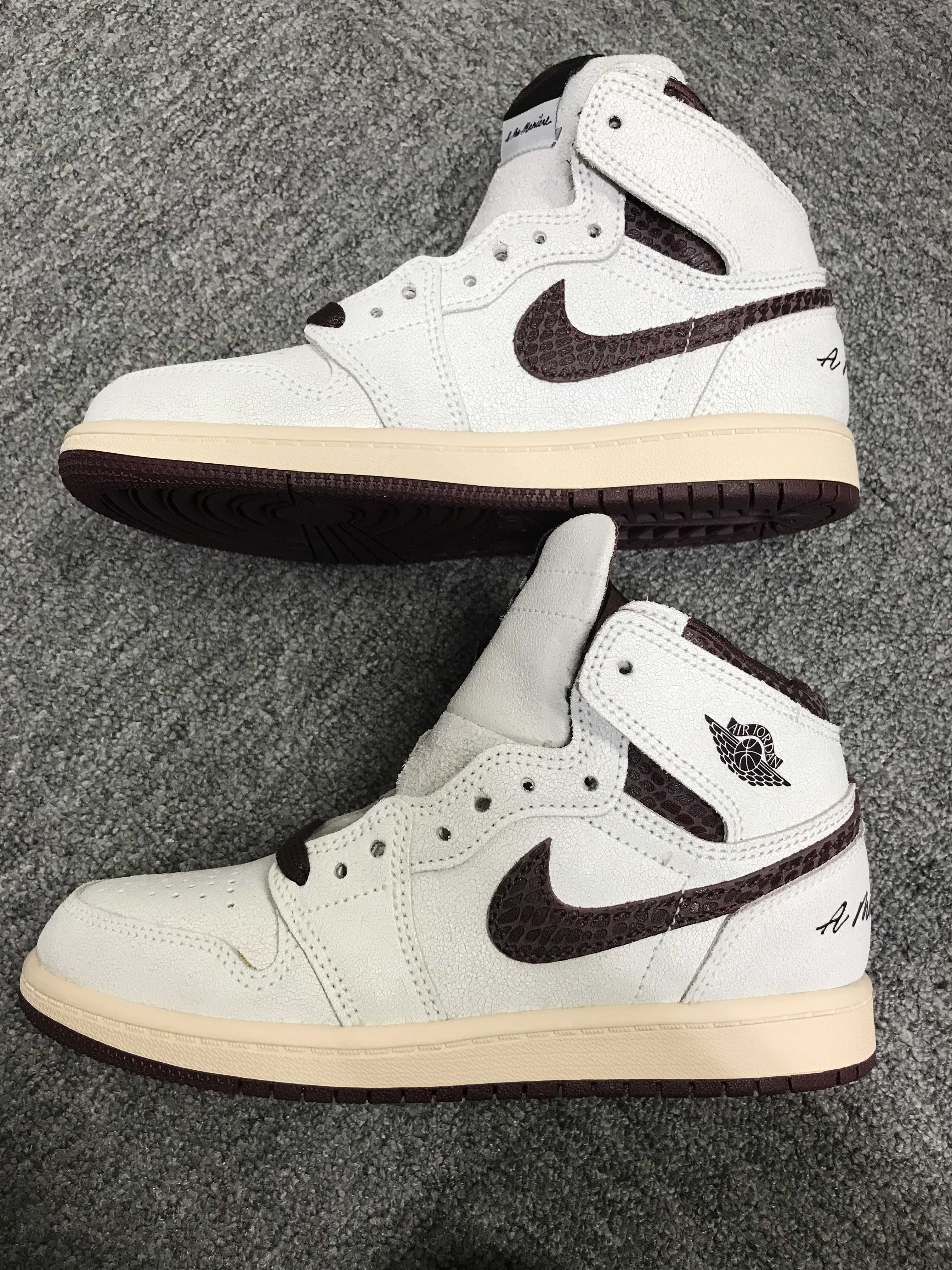 A Ma Maniere × Nike PS Air Jordan 1 RETRO High OG "Sail and Burundy"