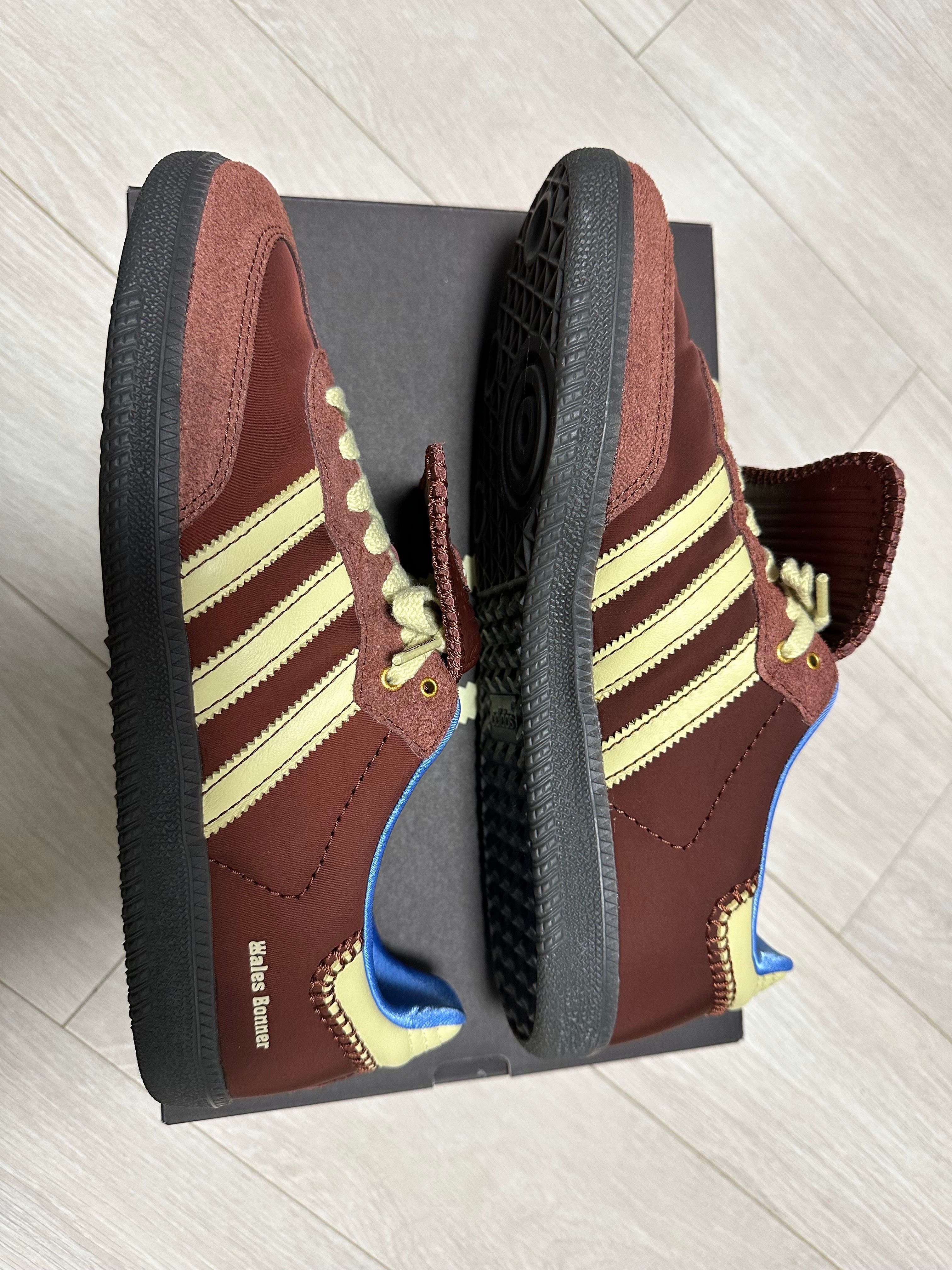 Wales Bonner × adidas Samba Nylon Low "Fox Brown/Sandy Beige/Lucky Blue"