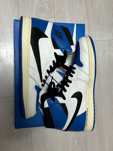 Travis Scott × fragment design × Nike Air Jordan 1 Retro High OG SP "Military Blue"