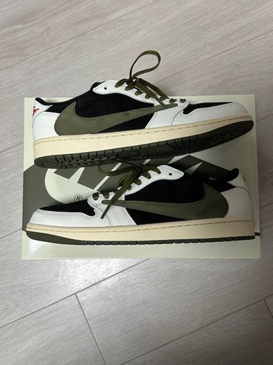 Travis Scott × Nike Women's Air Jordan 1 Low OG "Medium Olive"