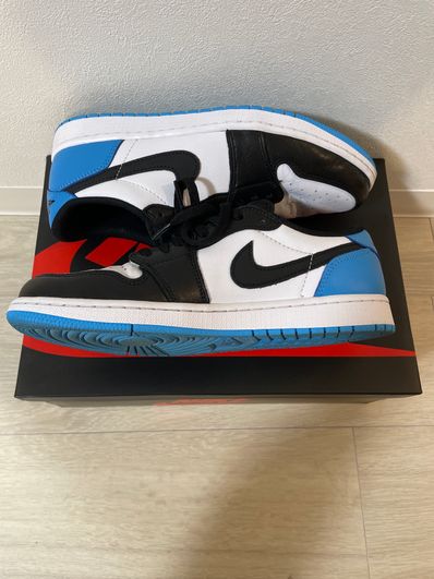 Nike Air Jordan 1 Low OG "Black and Dark Powder Blue/UNC"