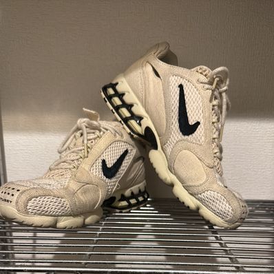 Stussy × Nike Air Zoom Spiridon CG 2 "Fossil/Black"