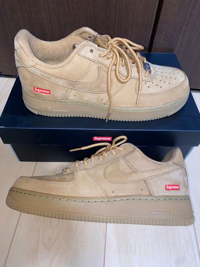 Supreme × Nike Air Force 1 Low "Flax/Wheat"