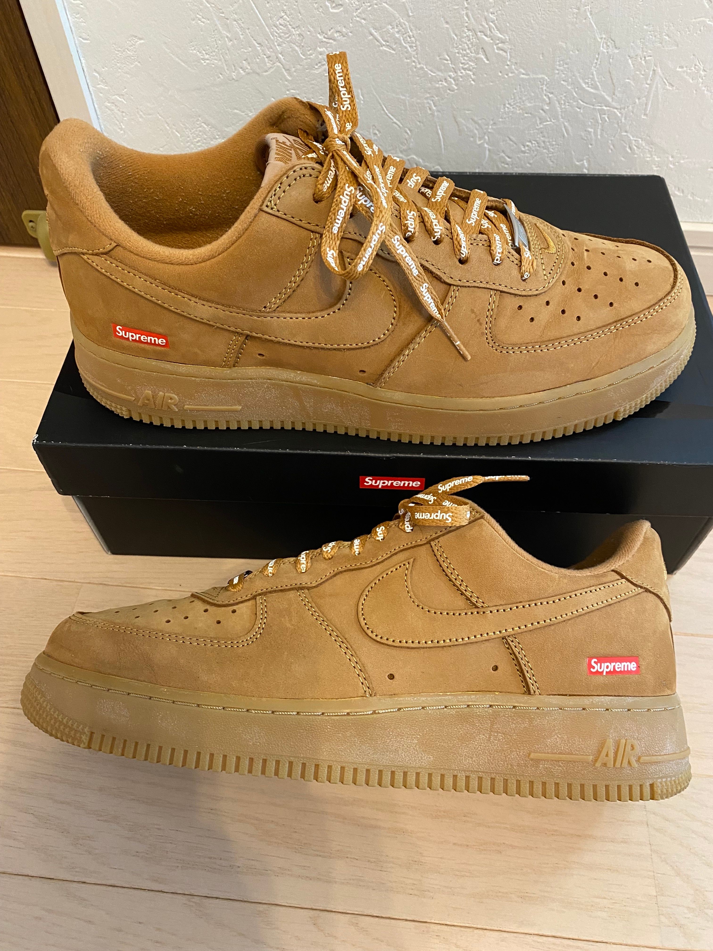 Supreme × Nike Air Force 1 Low "Flax/Wheat"