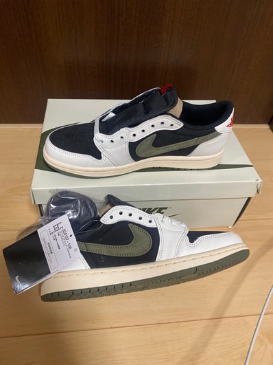Travis Scott × Nike Women's Air Jordan 1 Low OG "Medium Olive"