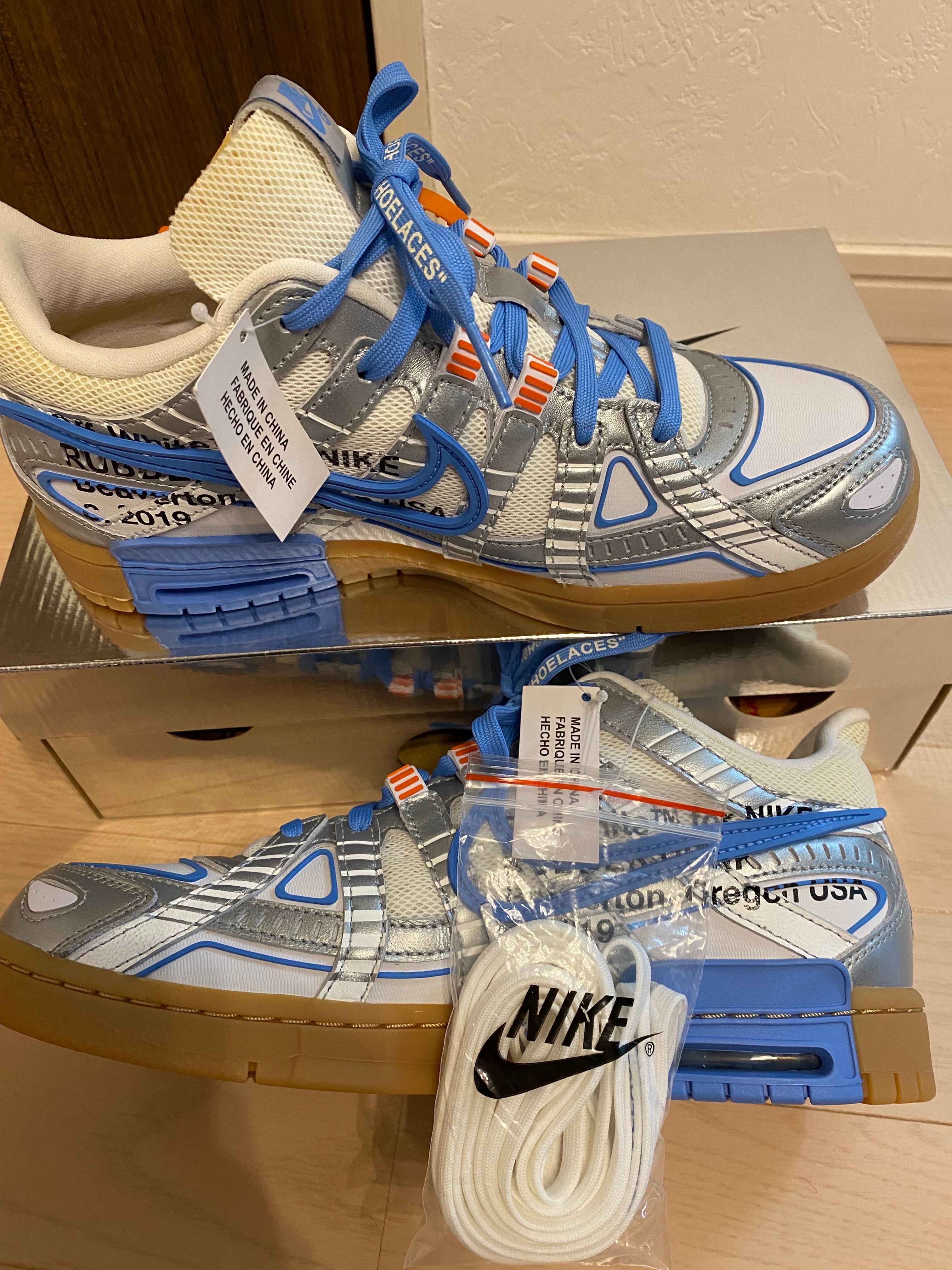 Off-White × Nike Air Rubber Dunk "White/University Blue"