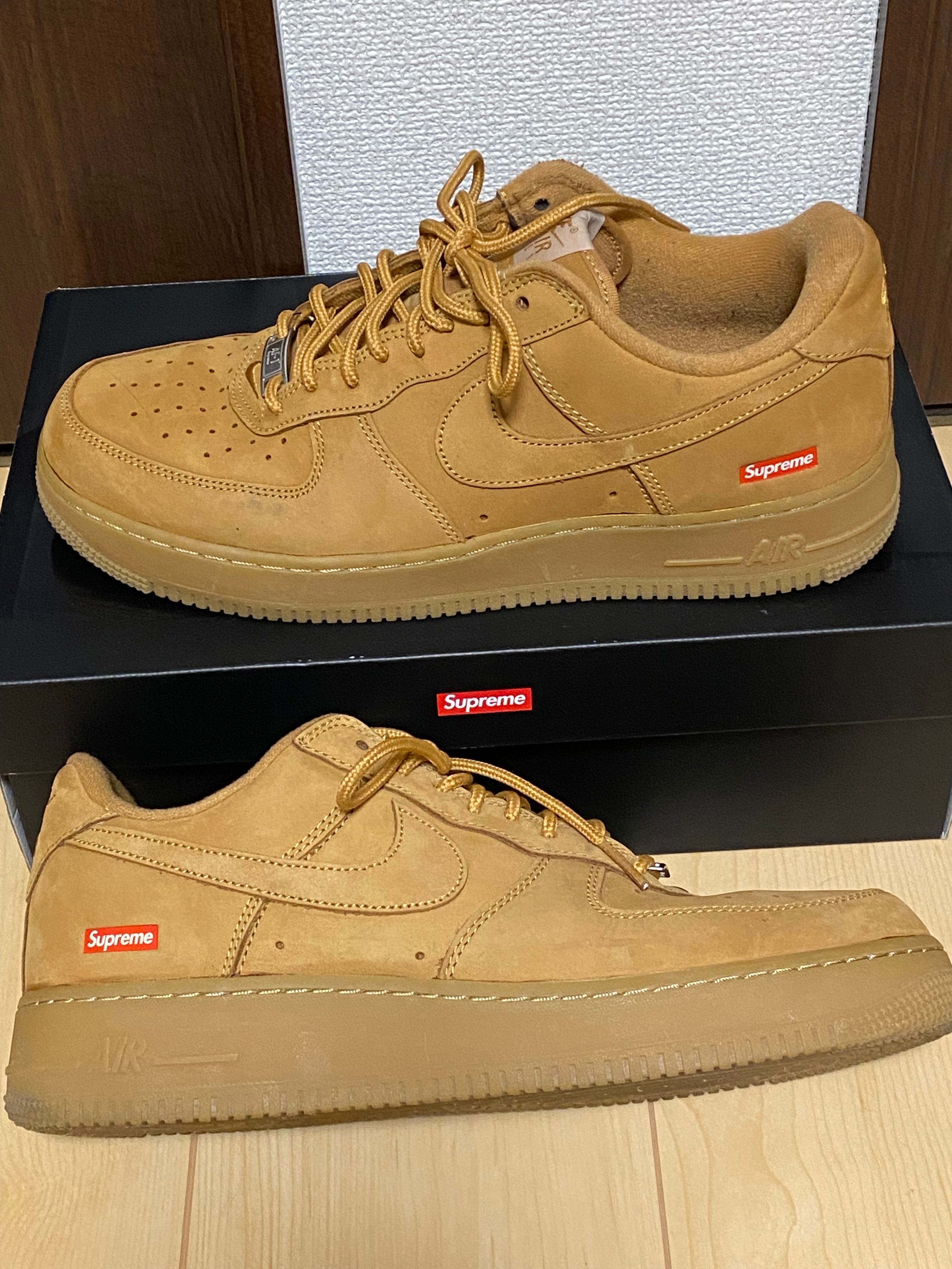 Supreme × Nike Air Force 1 Low "Flax/Wheat"