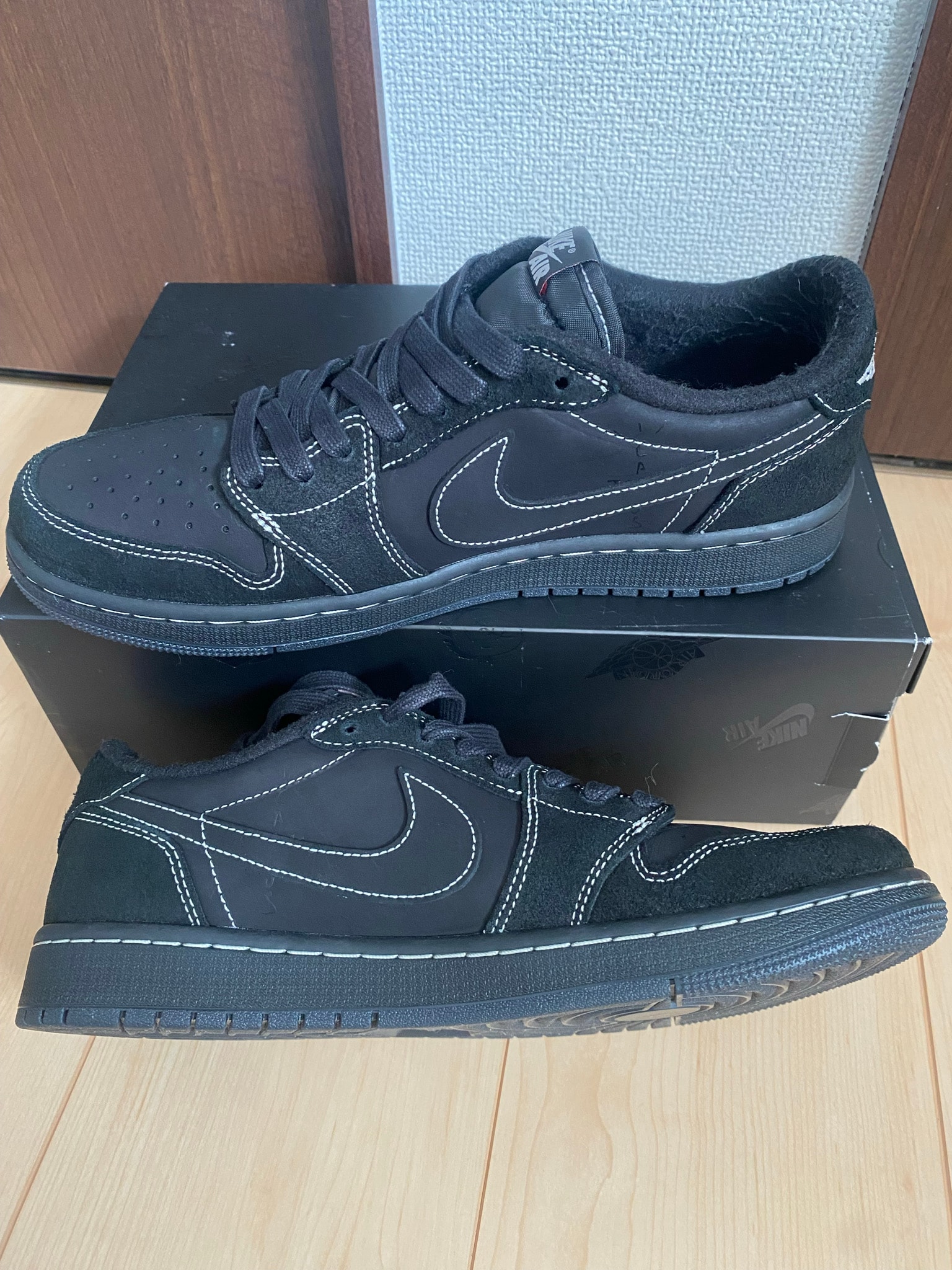 Travis Scott × Nike Air Jordan 1 Low OG SP "Black Phantom"