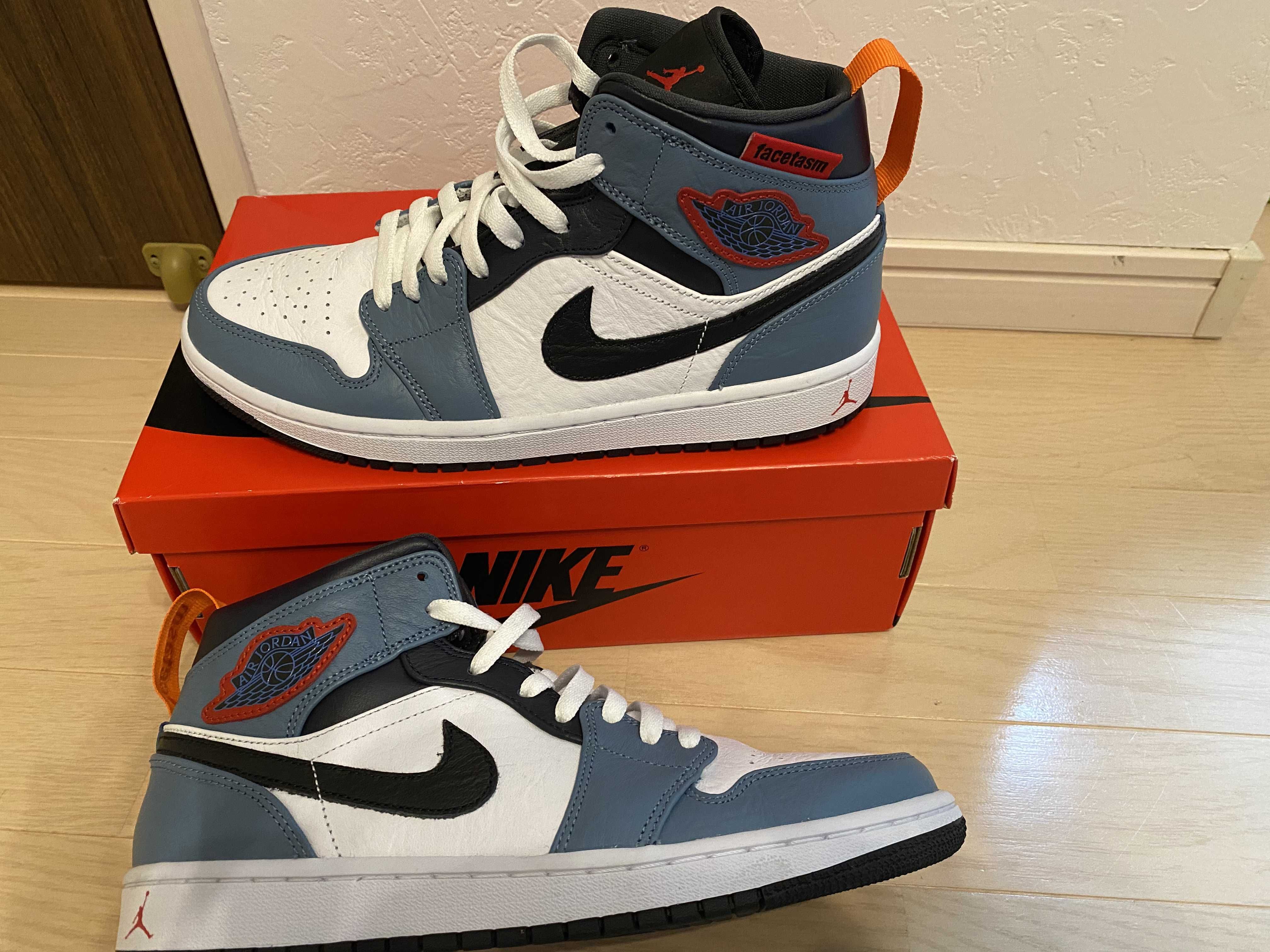 FACETASM × Nike Air Jordan 1 Mid "White/Navy"