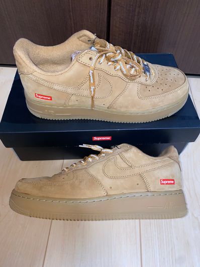 Supreme × Nike Air Force 1 Low "Flax/Wheat"