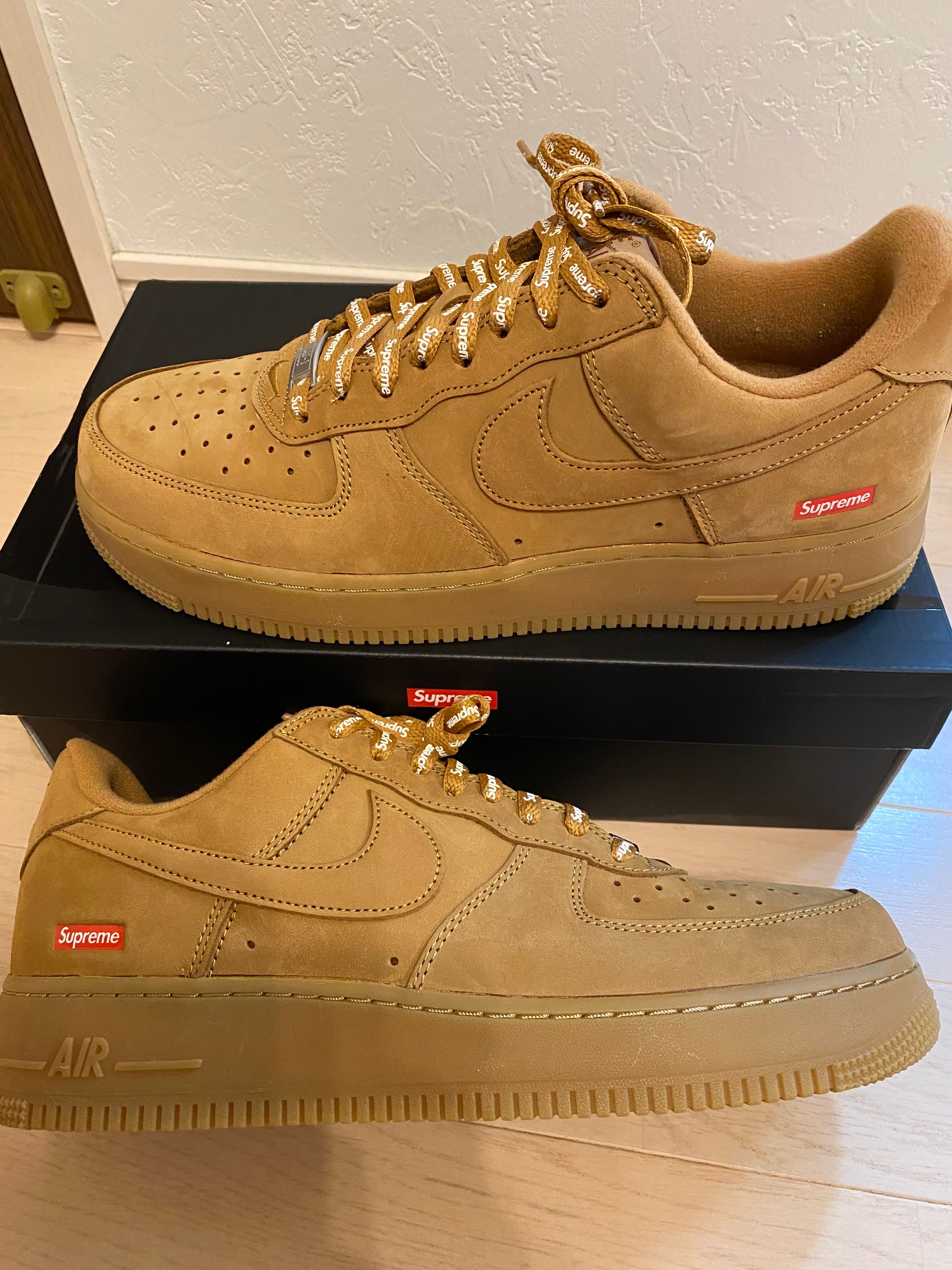 Supreme × Nike Air Force 1 Low "Flax/Wheat"
