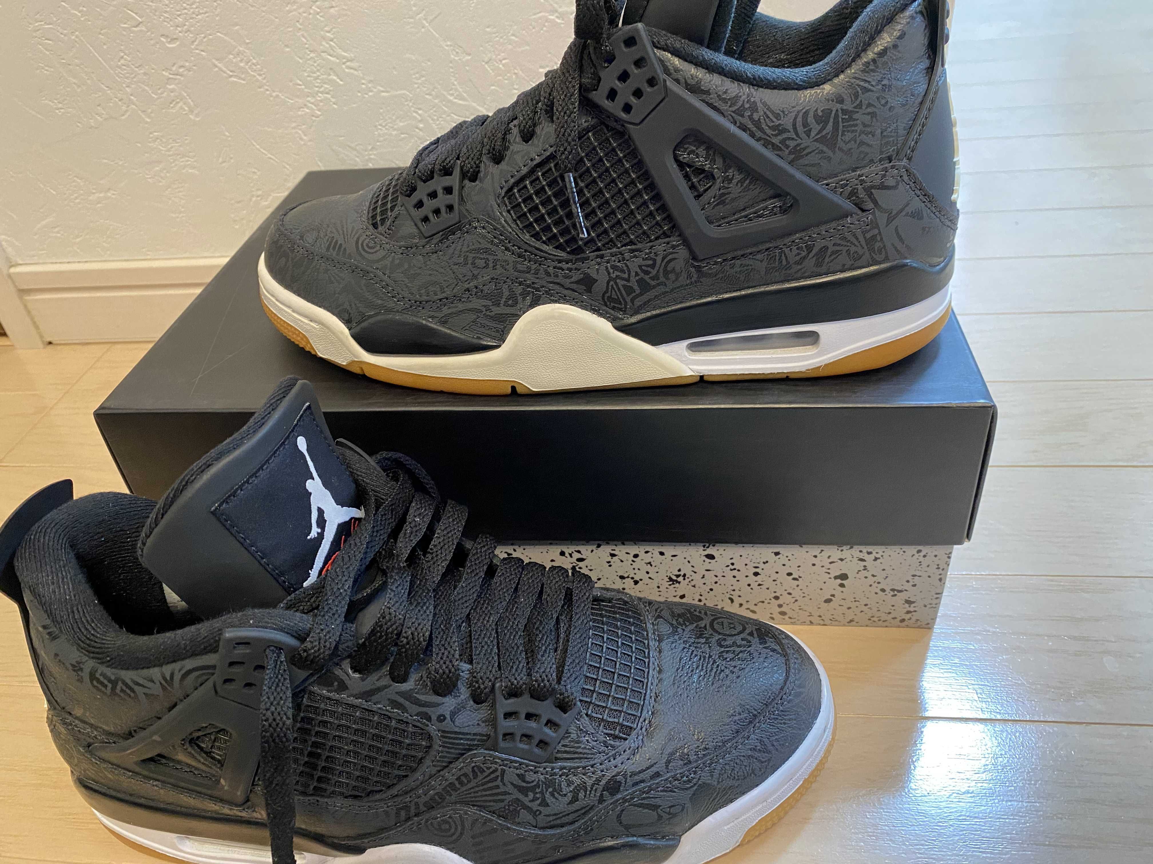 Nike Air Jordan 4 Retro "Laser Black/Gum"
