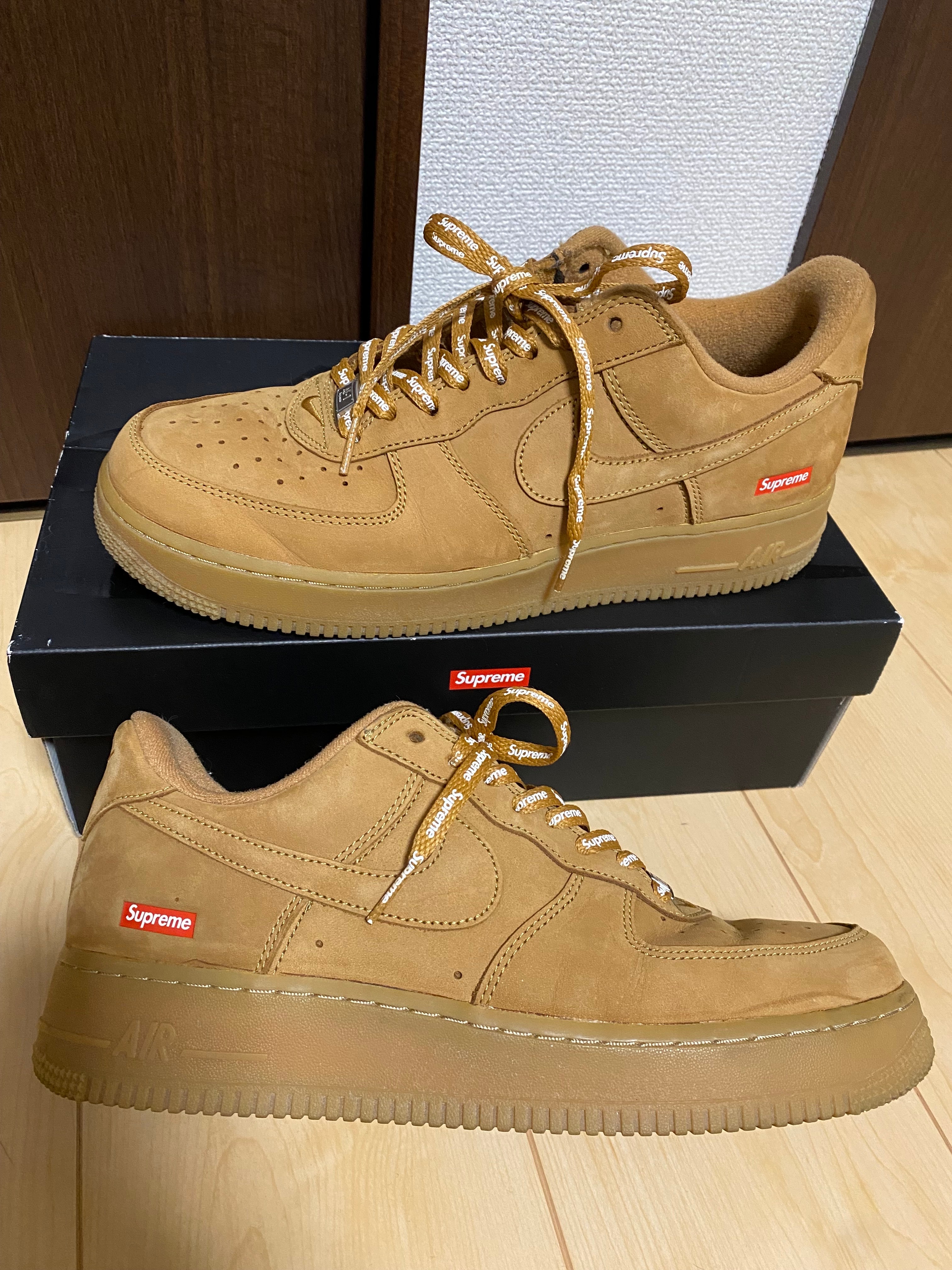 Supreme × Nike Air Force 1 Low "Flax/Wheat"