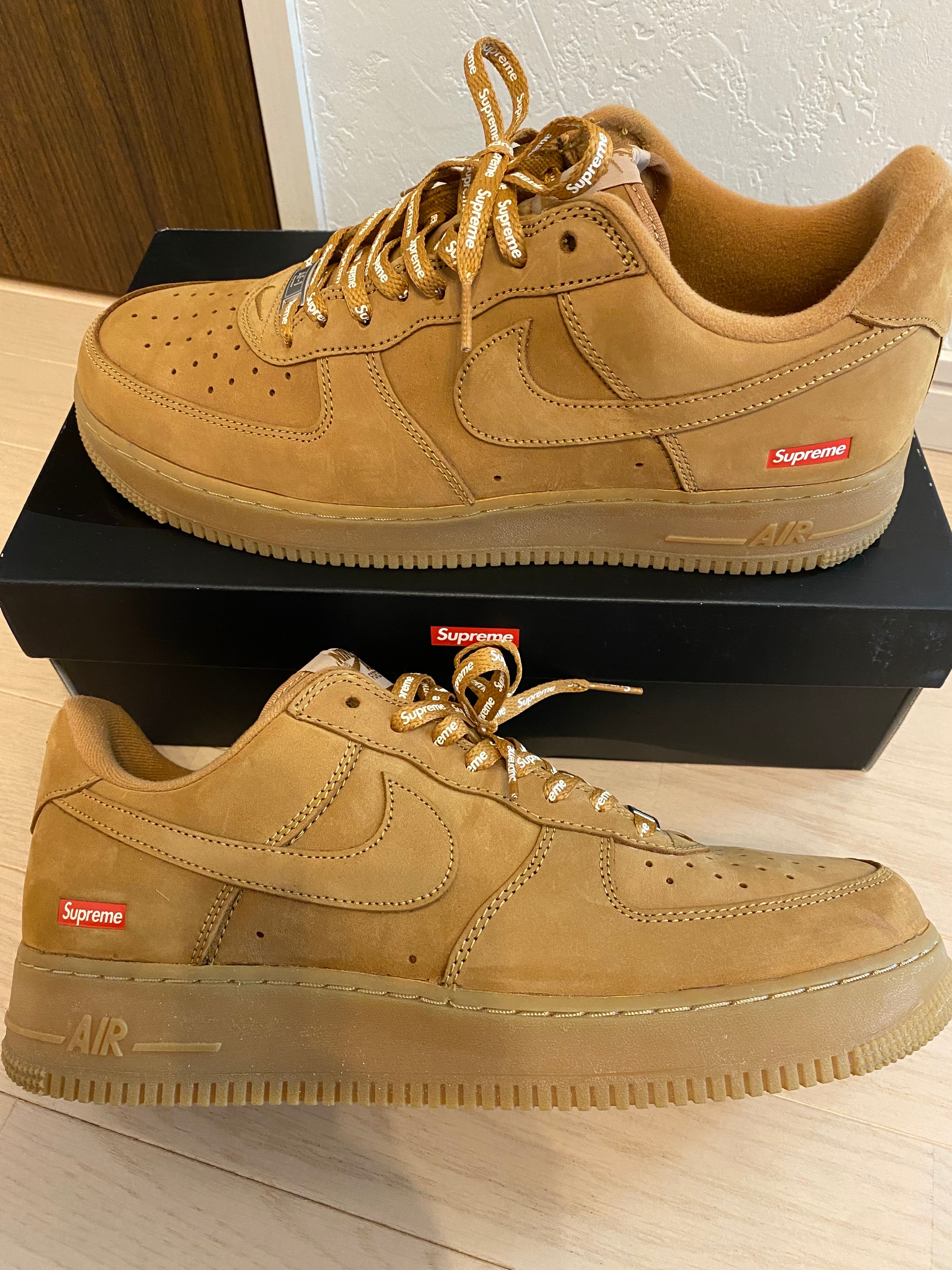 Supreme × Nike Air Force 1 Low "Flax/Wheat"