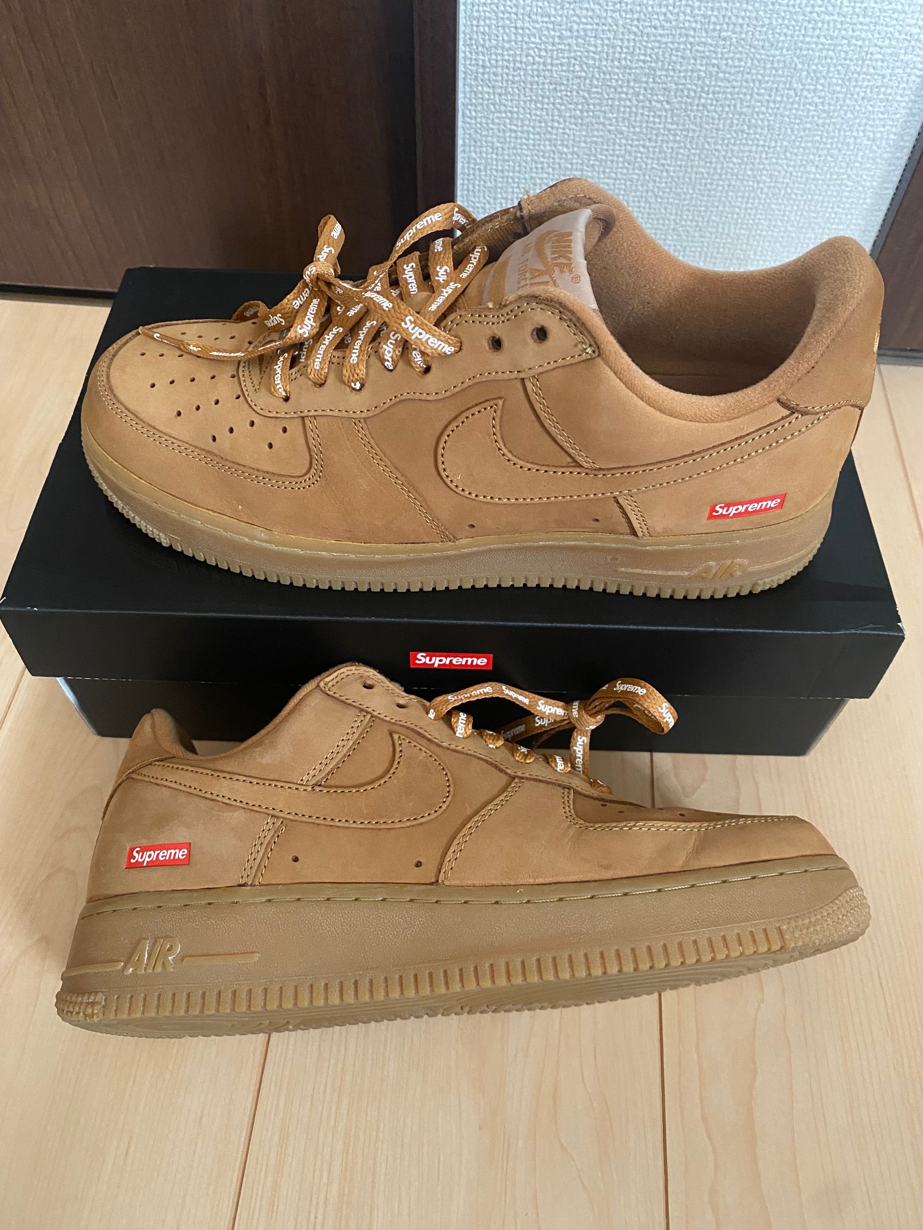 Supreme × Nike Air Force 1 Low "Flax/Wheat"