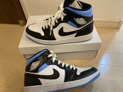 Nike Women's Air Jordan 1 Mid "Black/University Blue"