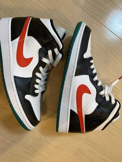 Nike Women's Air Jordan 1 Mid "White/Red/Yellow"