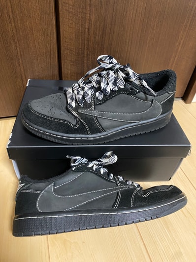 Travis Scott × Nike Air Jordan 1 Low OG SP "Black Phantom"