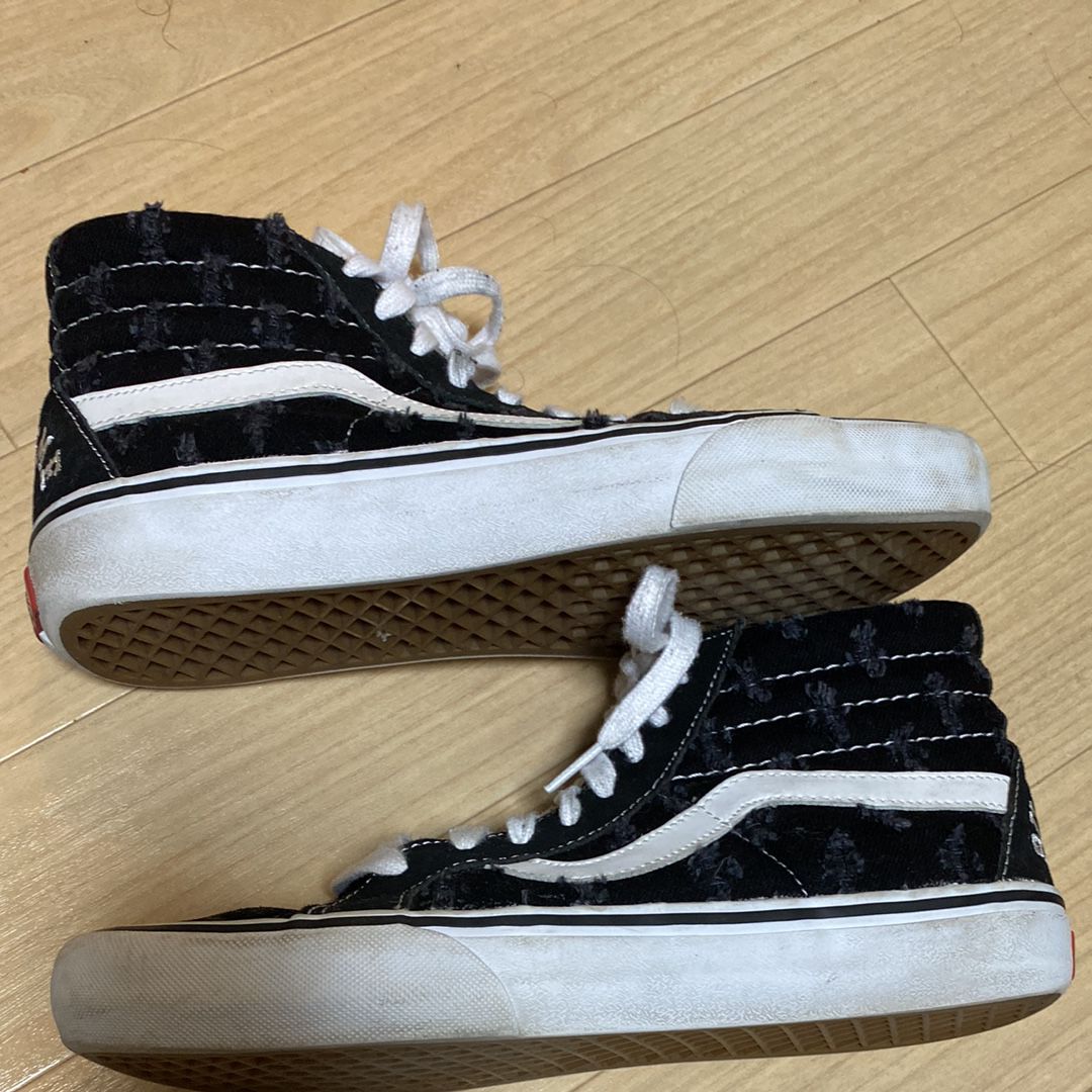 Supreme × Vans Sk8-Hi Hole Punch Denim "Black"