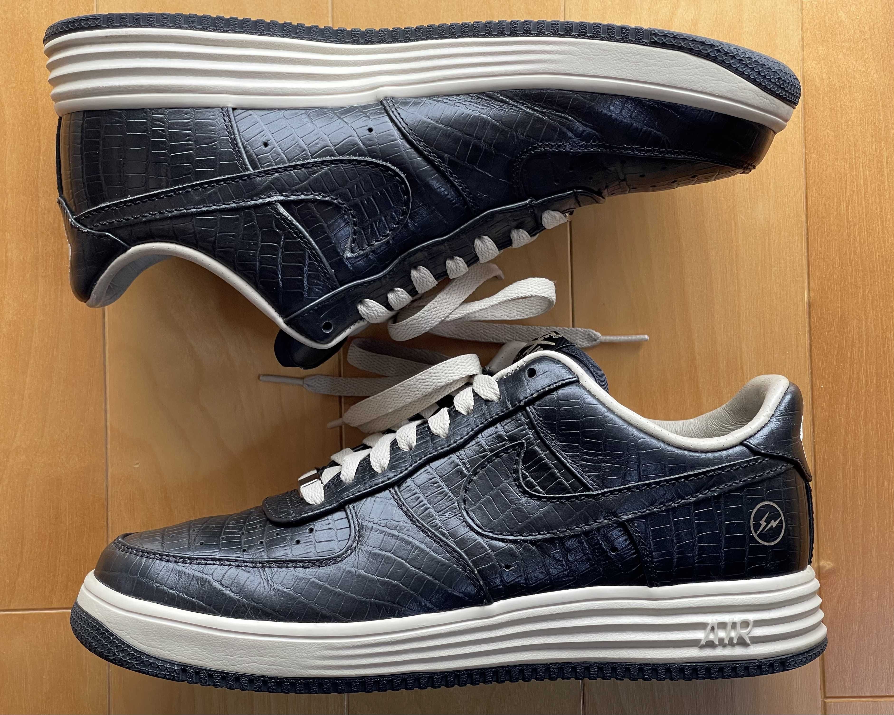 Fragment Design × Nike Lunar Force 1 Low SP "Black/Black-NET"