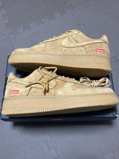 Supreme × Nike Air Force 1 Low "Flax/Wheat"