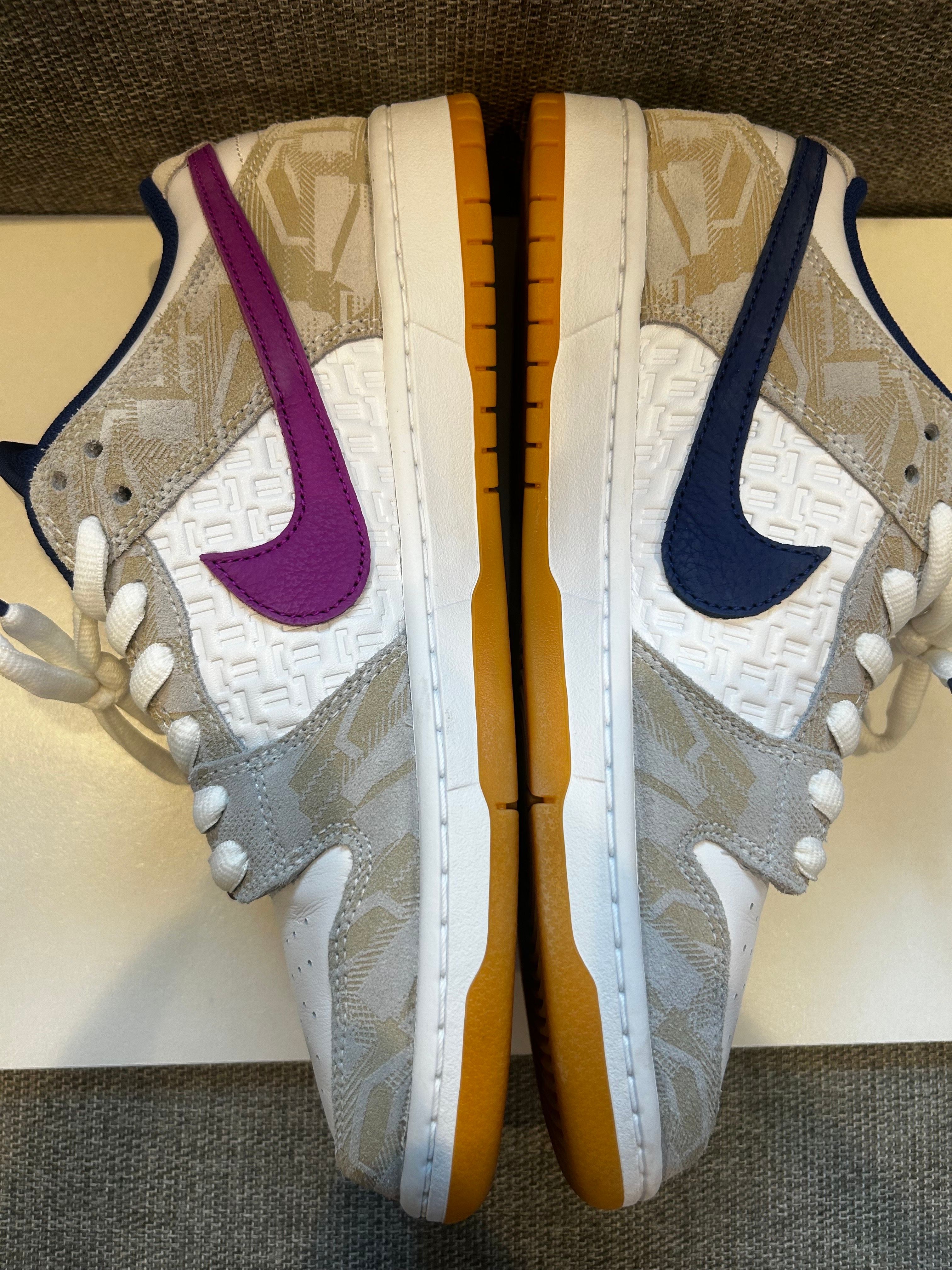 Rayssa Leal × Nike SB Dunk Low PRM "Pure Platinum and Vivid Purple"