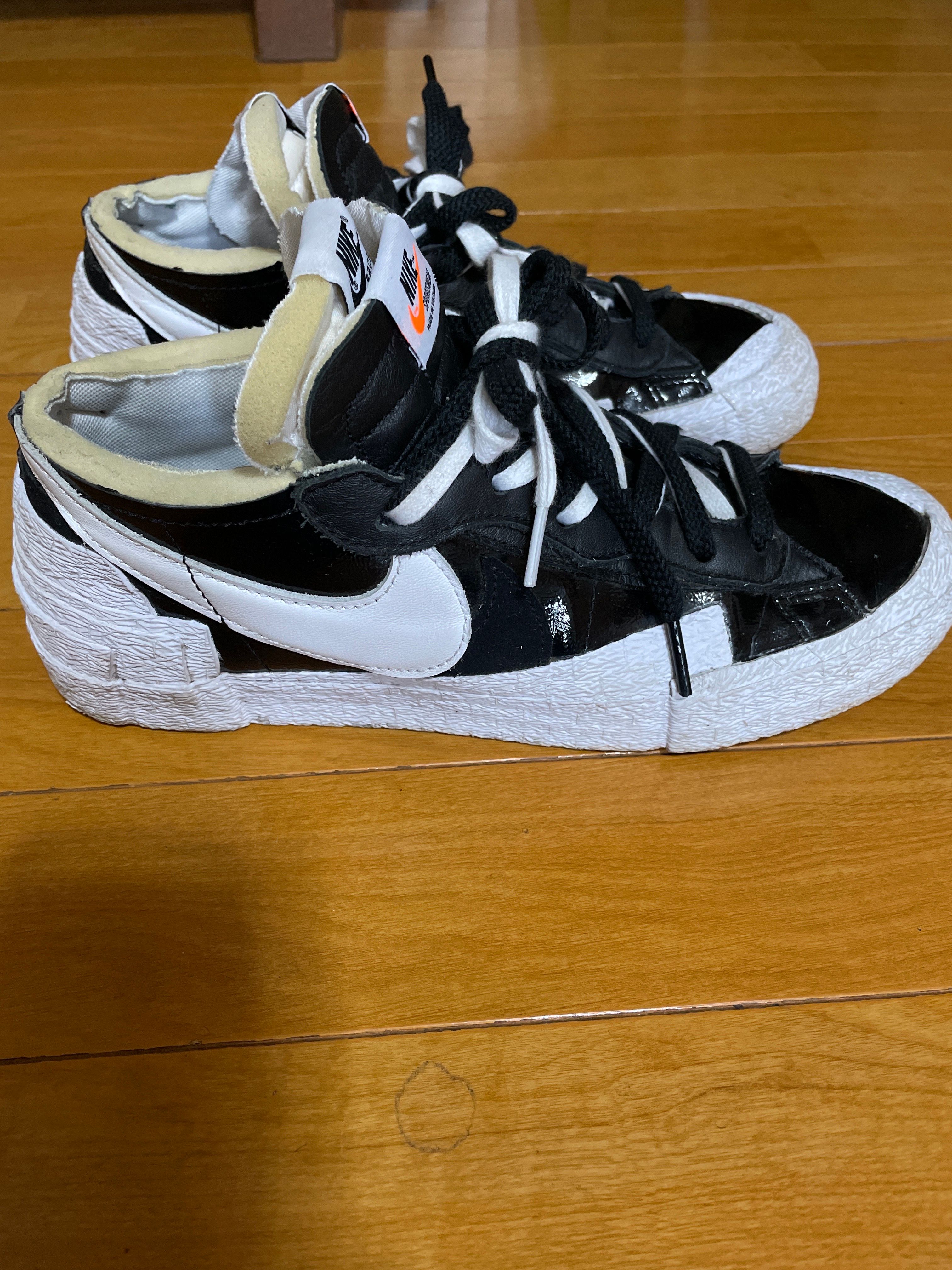 sacai × Nike Blazer Low "Black Patent Leather"