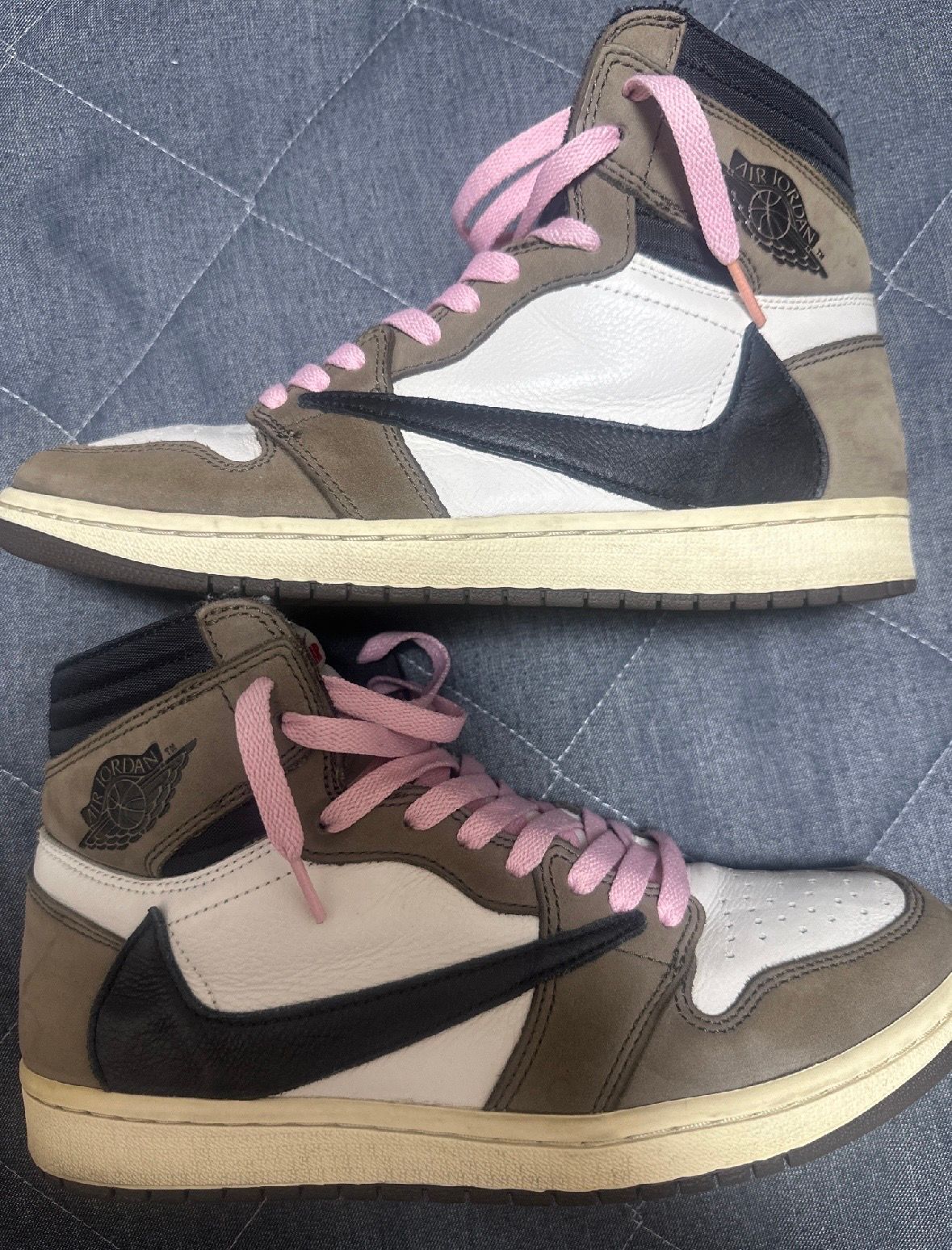 Travis Scott × Nike Air Jordan 1 Retro High OG TS SP "Sail/Dark Mocha"