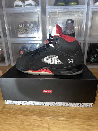 Supreme × Nike Air Jordan 5 Retro "Black"