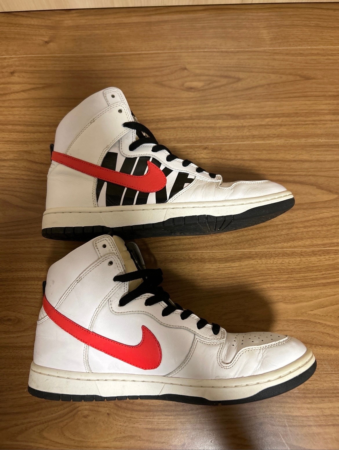 UNDEFEATED × Nike Dunk Lux High "White Infrared"
