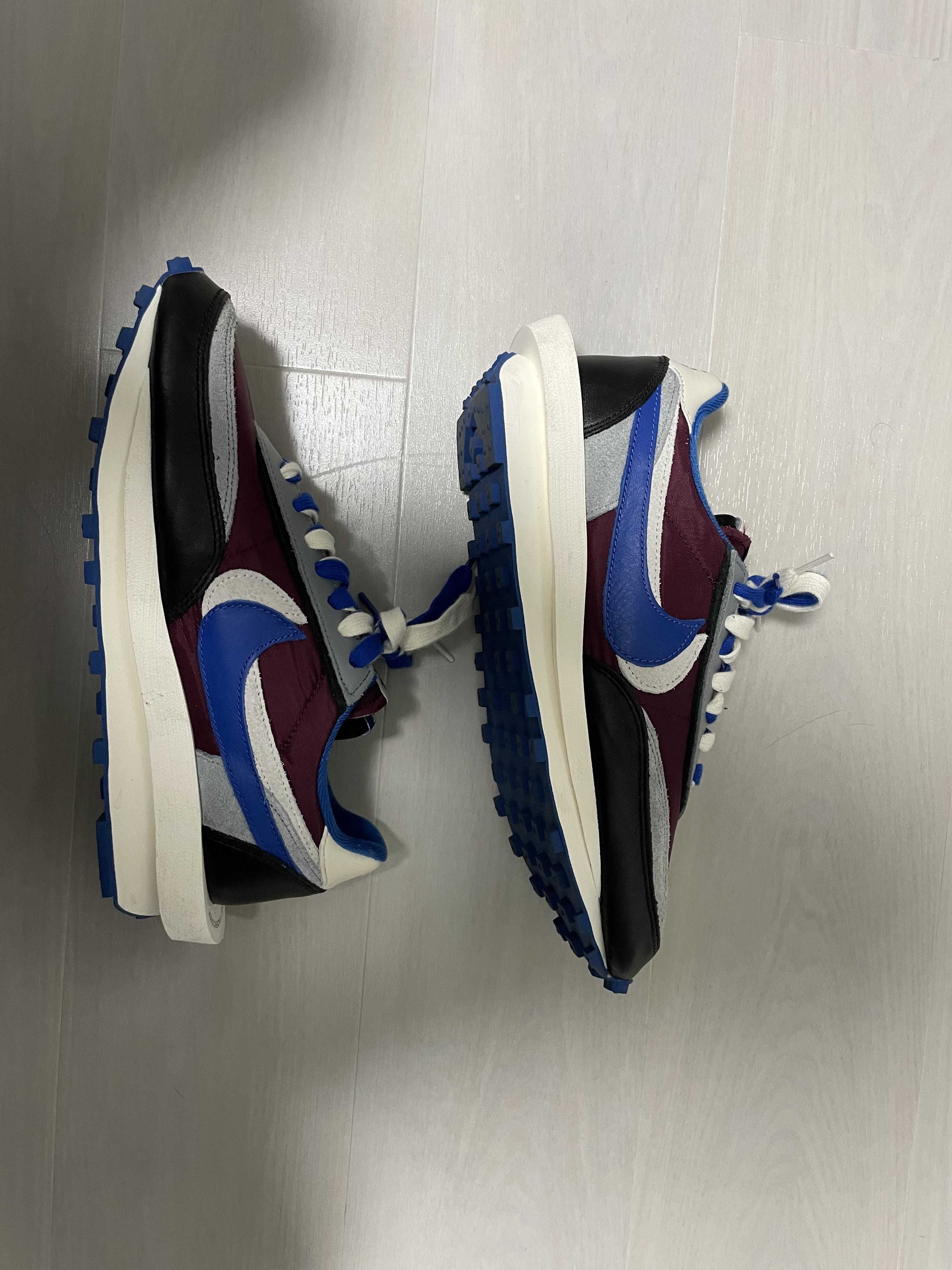 UNDERCOVER × sacai × Nike LD Waffle "Night Maroon/Pale Ivory-Ground Grey-Team Royal"