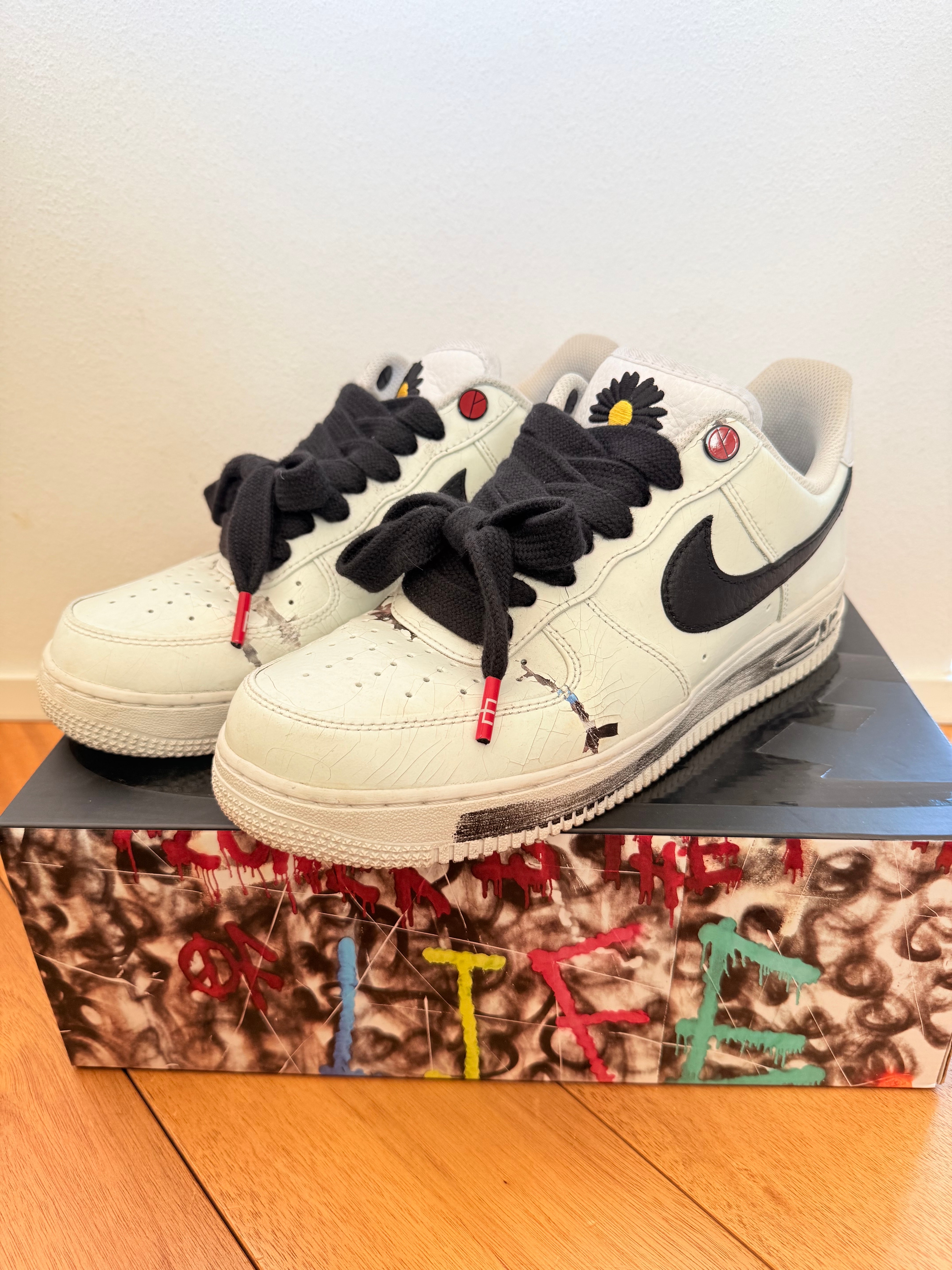 ピースマイナスワン × ナイキ エアフォース1 ロー "パラノイズ/ホワイト/ブラック" / ジードラゴン