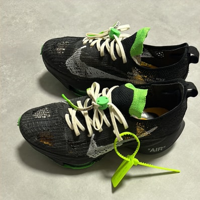 Off-White × Nike Air Zoom Tempo Next% Flyknit "Black"
