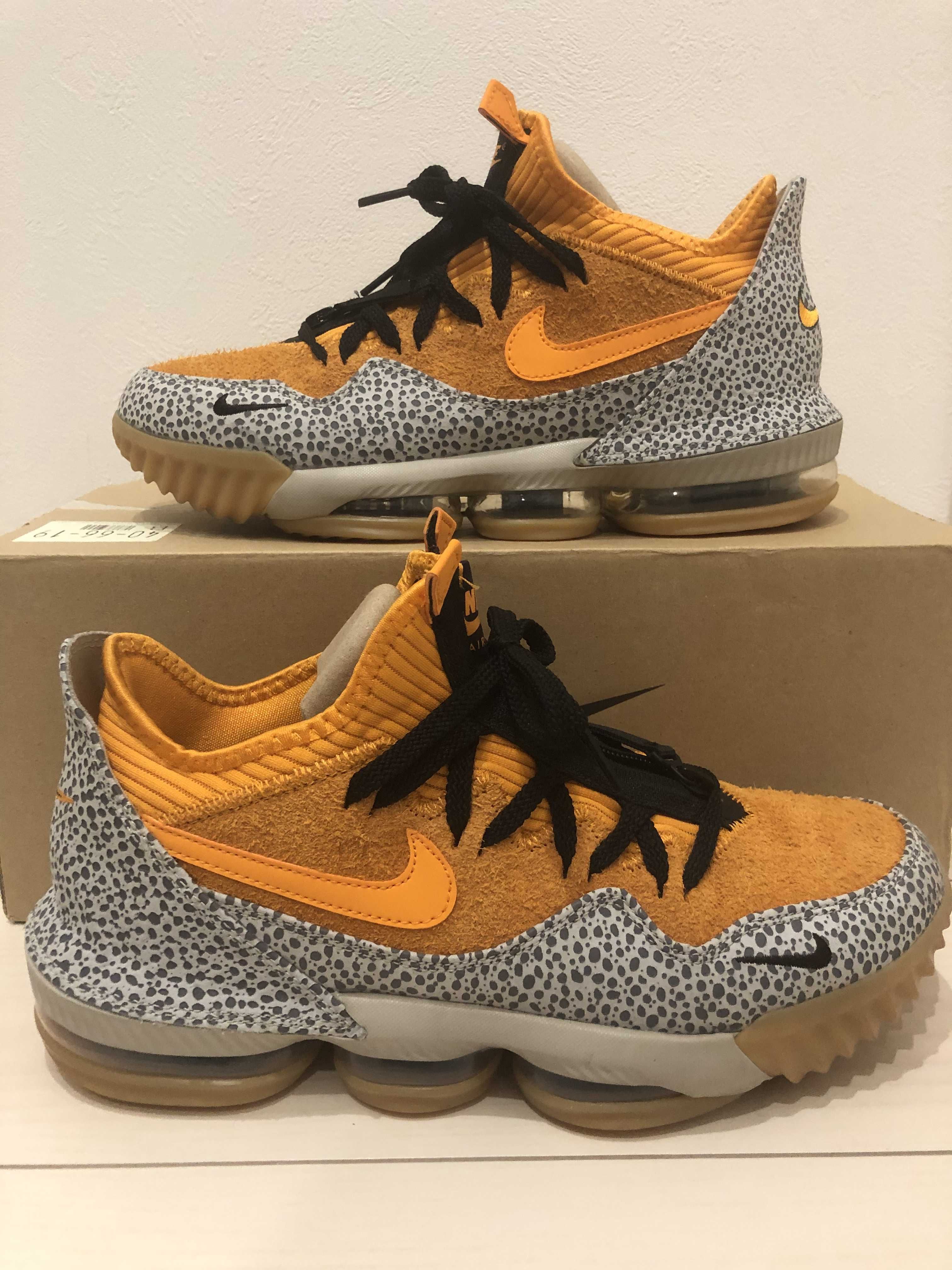 atmos × Nike LeBron 16 Low "Safari" (CD9471-800/CI3358-800)