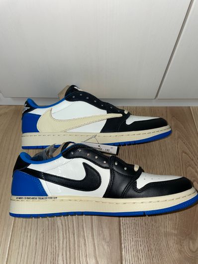 Travis Scott × fragment design × Nike Air Jordan 1 Low OG SP "Military Blue"