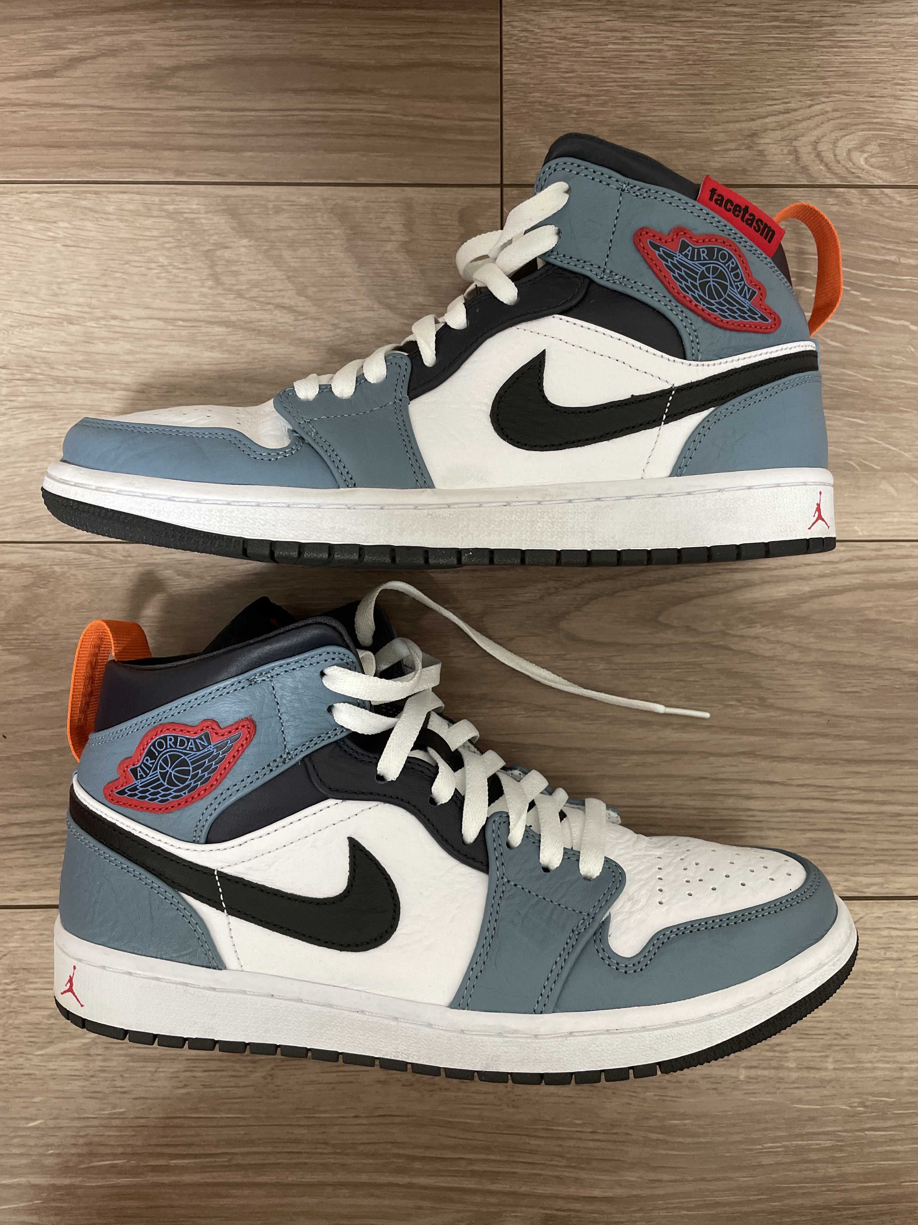 FACETASM × Nike Air Jordan 1 Mid "White/Navy"