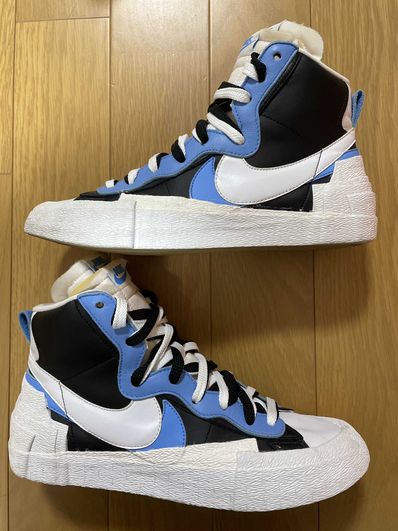 sacai × NIKE BLAZER MID "BLACK / BLUE"