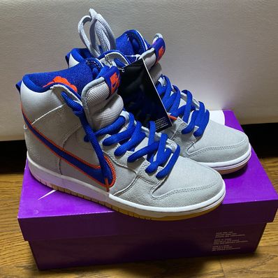 Nike SB Dunk High "Rush Blue and Team Orange/New York Mets"