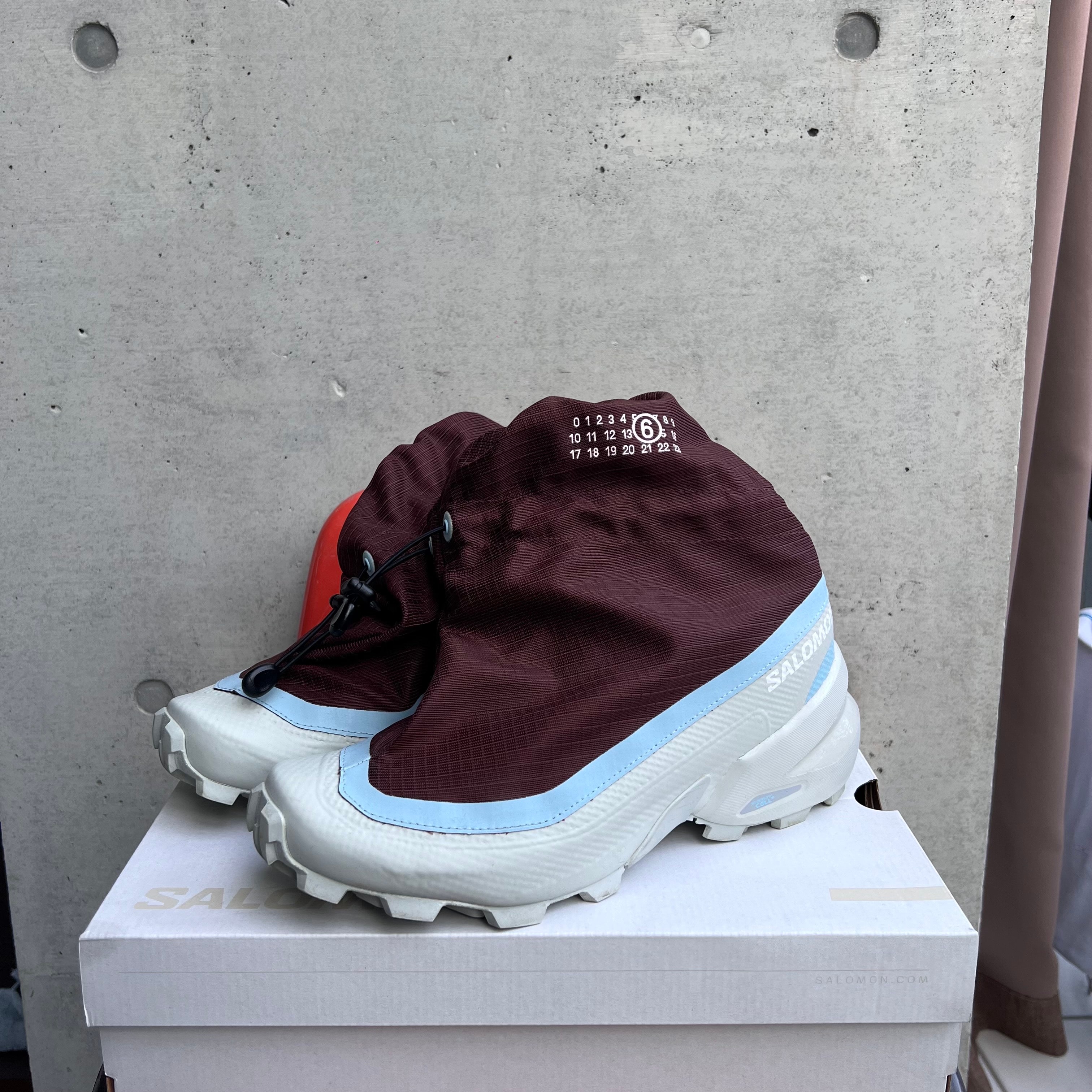 MM6 Maison Margiela × Salomon Cross Mid Sneaker "Bordeaux"