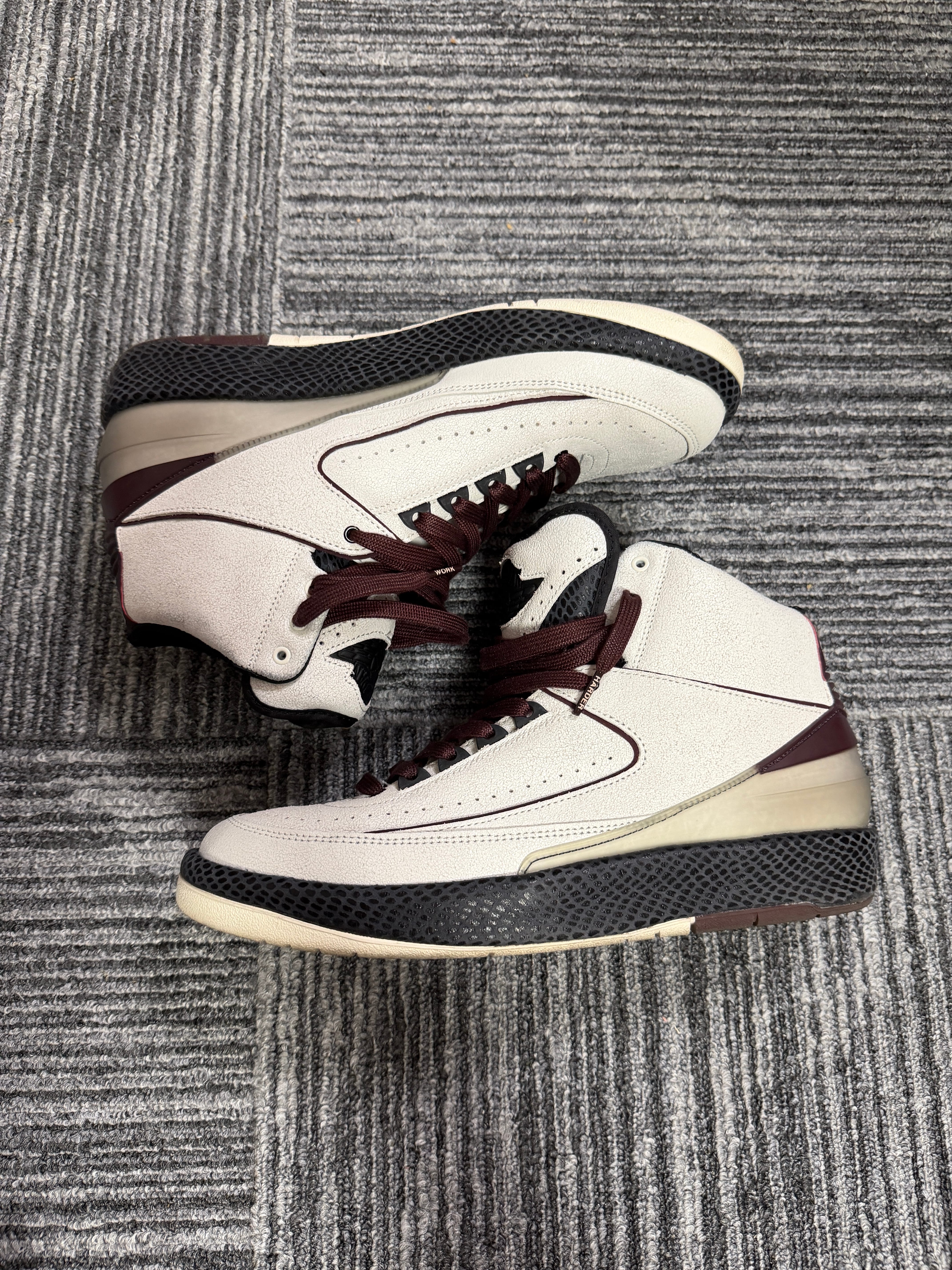 A Ma Maniere × Nike Air Jordan 2 "Airness/Sail and Burgundy"