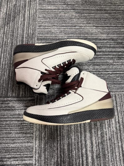 A Ma Maniere × Nike Air Jordan 2 "Airness/Sail and Burgundy"