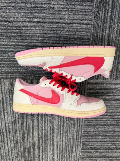 Travis Scott × Nike Air Jordan 1 Retro Low OG "Sail/Tropical Pink"