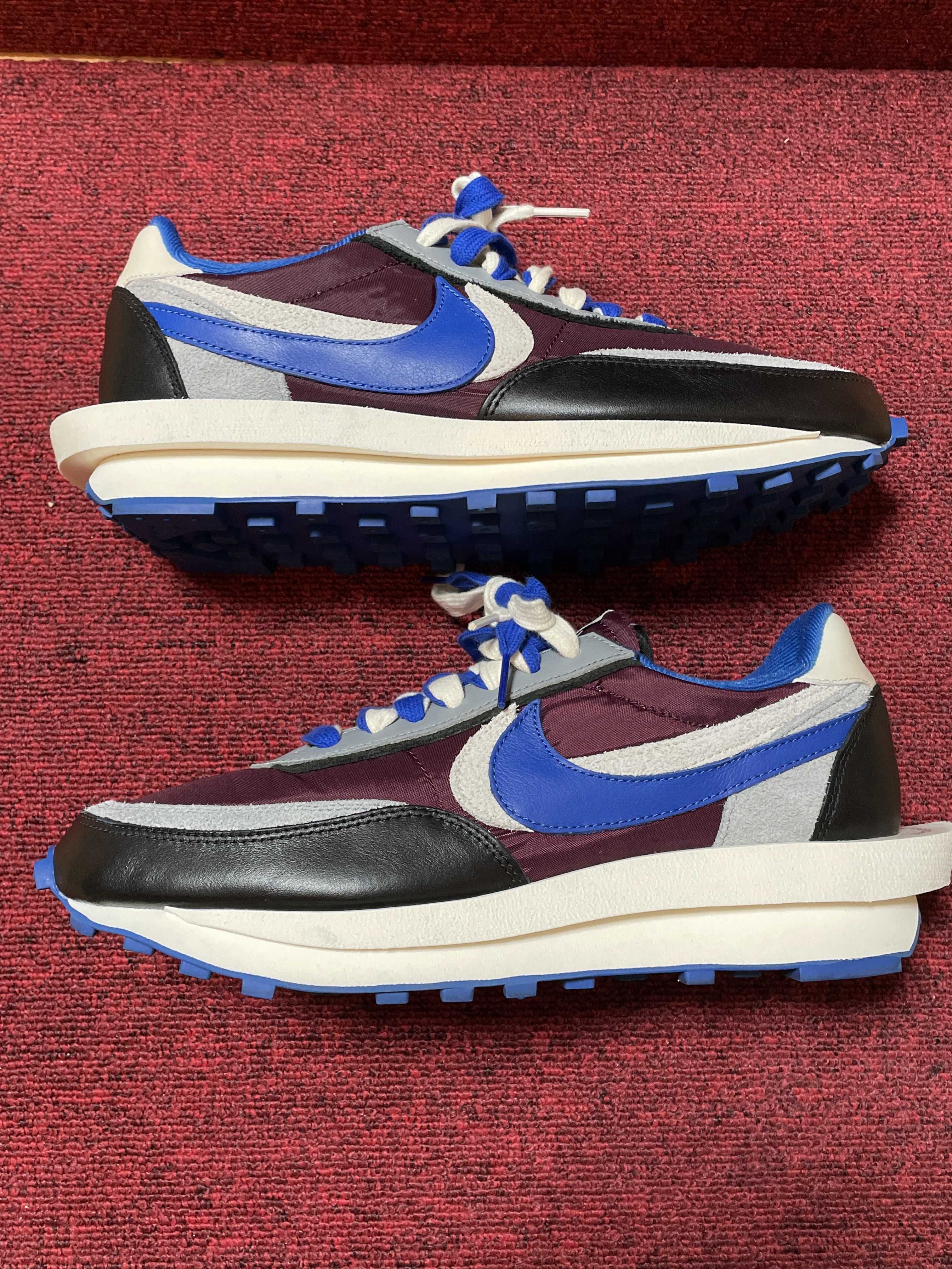 UNDERCOVER × sacai × Nike LD Waffle "Night Maroon/Pale Ivory-Ground Grey-Team Royal"