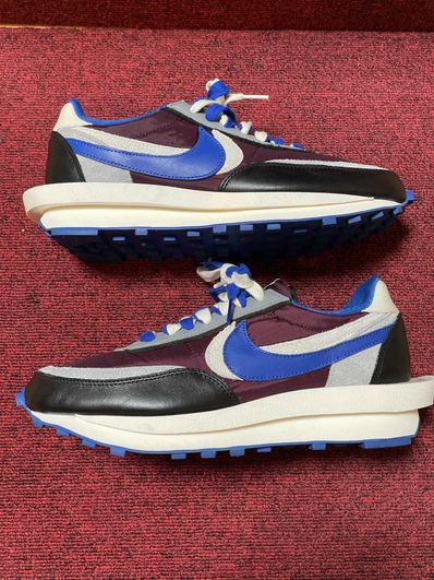 UNDERCOVER × sacai × Nike LD Waffle "Night Maroon/Pale Ivory-Ground Grey-Team Royal"